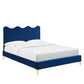 Current Performance Velvet Queen Platform Bed, MOD-6733 FredCo