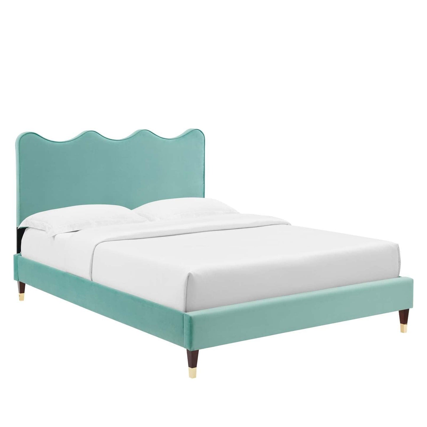 Current Performance Velvet Queen Platform Bed, MOD-6734 FredCo