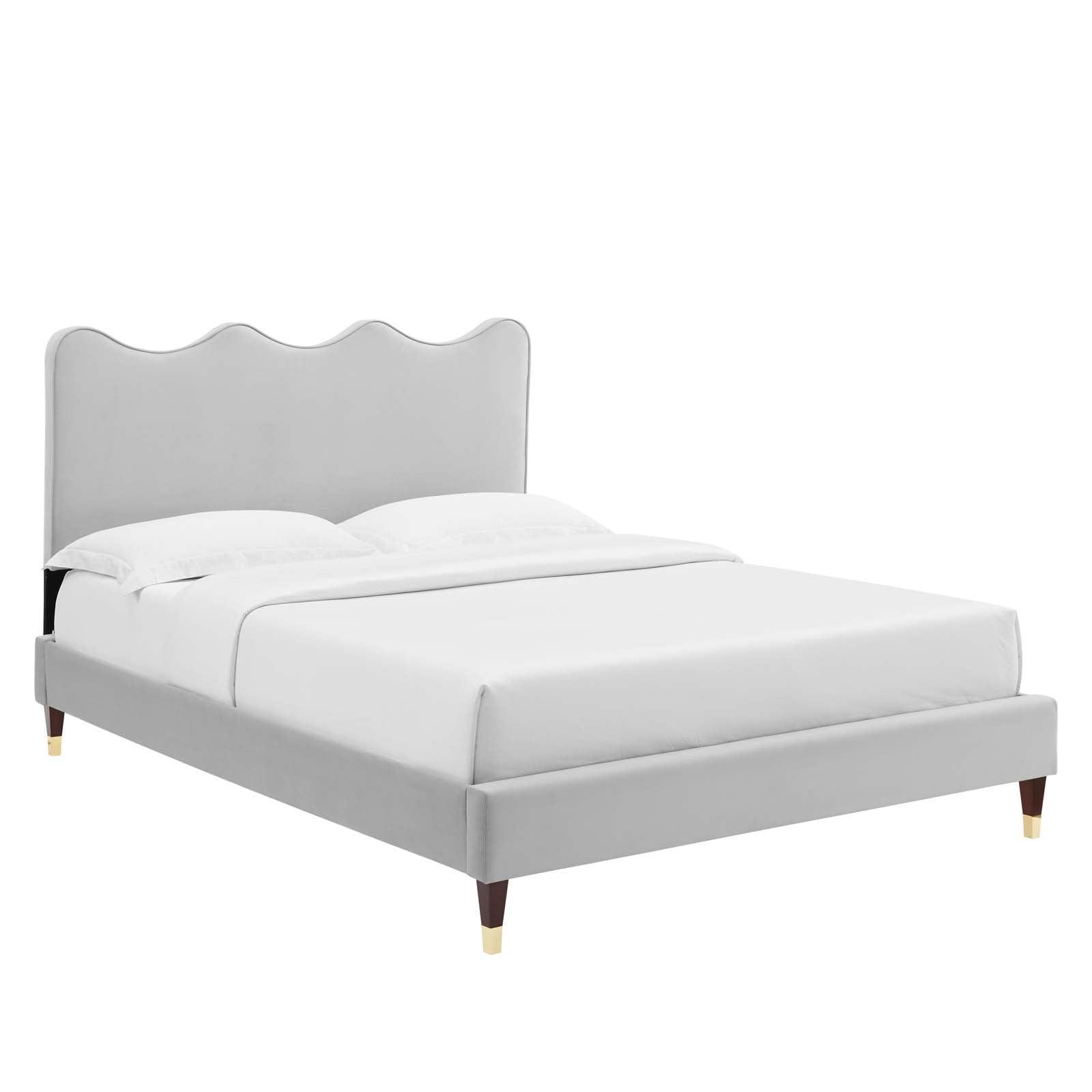 Current Performance Velvet Queen Platform Bed, MOD-6734 FredCo