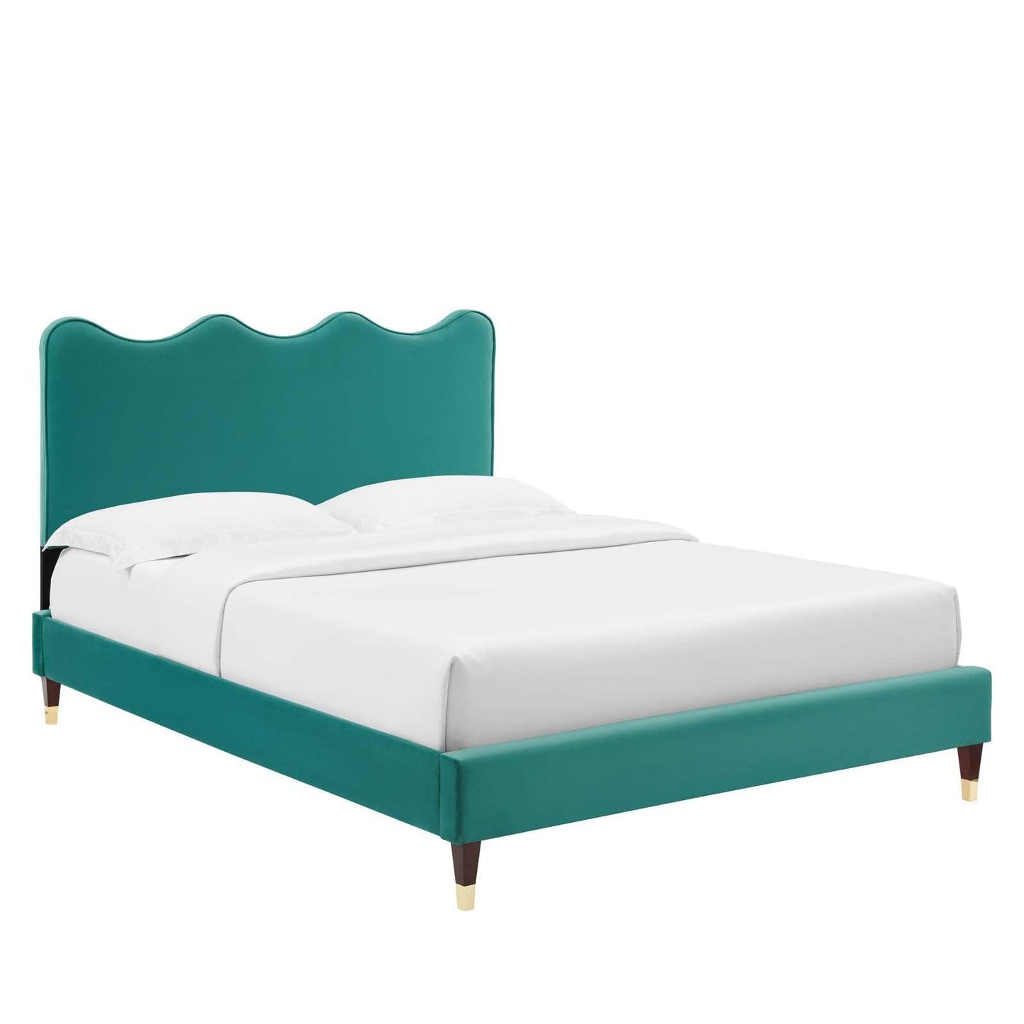 Current Performance Velvet Queen Platform Bed, MOD-6734 FredCo