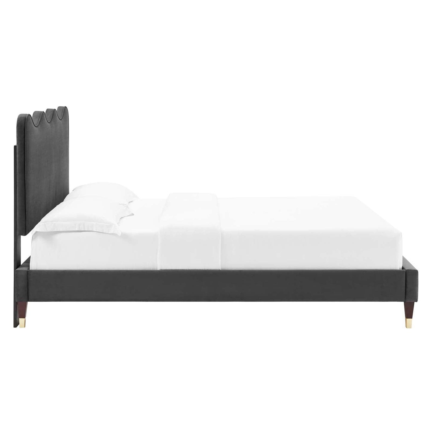 Current Performance Velvet Queen Platform Bed, MOD-6734 FredCo
