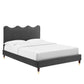 Current Performance Velvet Queen Platform Bed, MOD-6734 FredCo