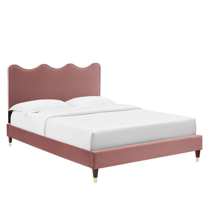 Current Performance Velvet Queen Platform Bed, MOD-6734 FredCo