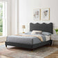 Current Performance Velvet Queen Platform Bed, MOD-6734 FredCo