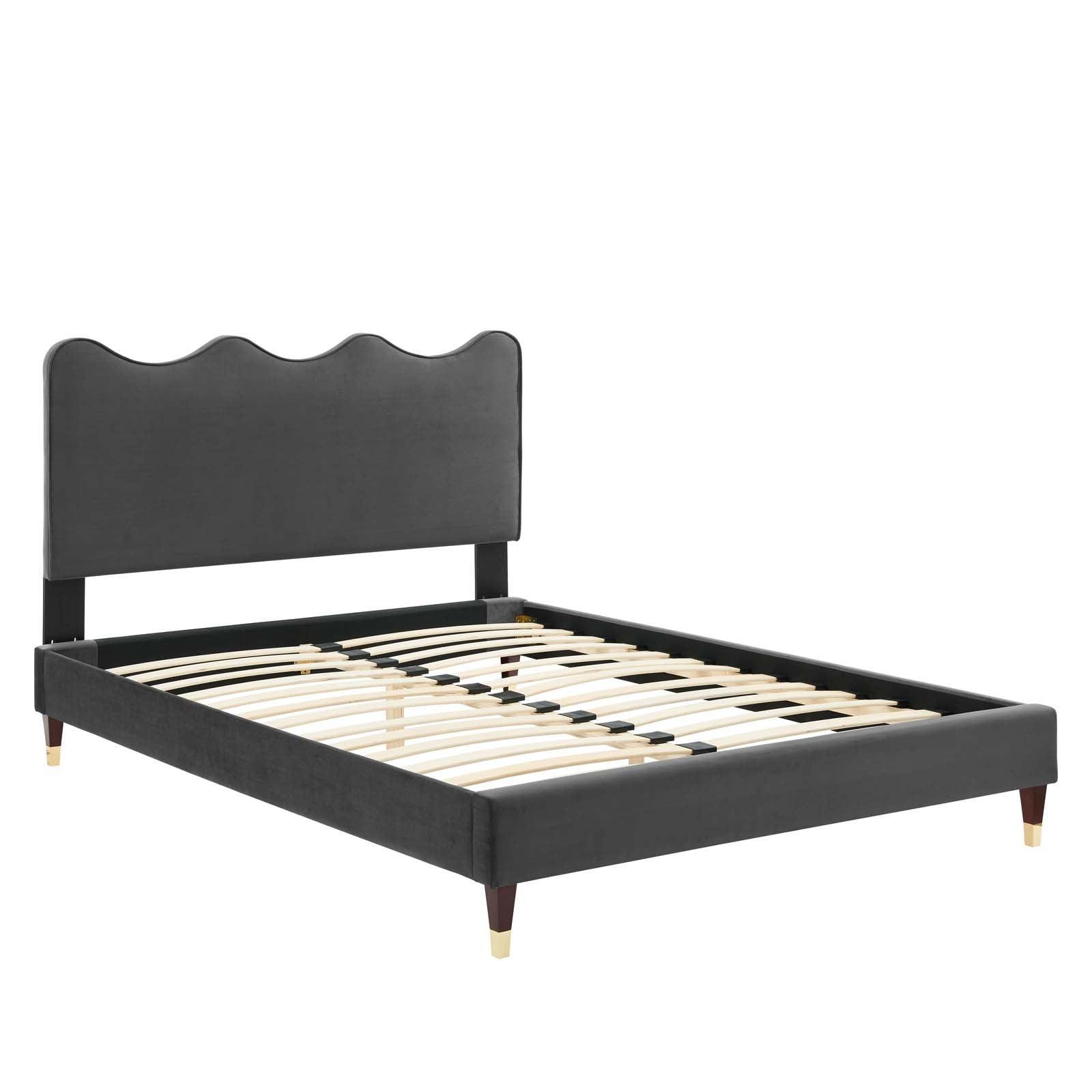Current Performance Velvet Queen Platform Bed, MOD-6734 FredCo