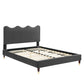 Current Performance Velvet Queen Platform Bed, MOD-6734 FredCo