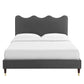 Current Performance Velvet Queen Platform Bed, MOD-6734 FredCo