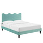 Current Performance Velvet Queen Platform Bed, MOD-6735 FredCo