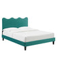 Current Performance Velvet Queen Platform Bed, MOD-6735 FredCo