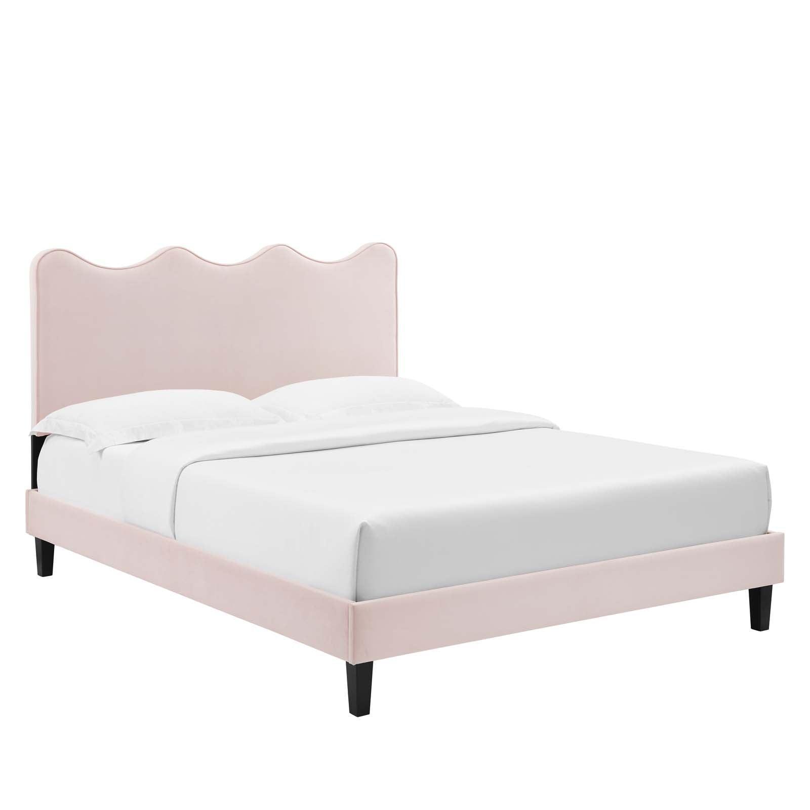 Current Performance Velvet Queen Platform Bed, MOD-6735 FredCo