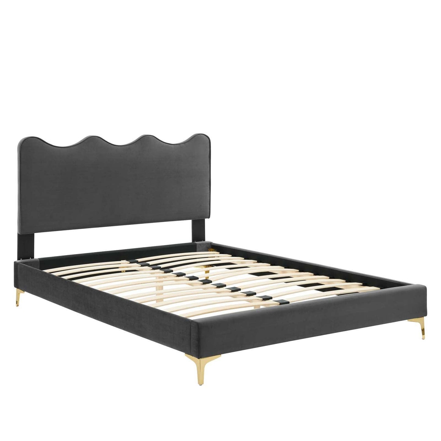Current Performance Velvet Twin Platform Bed, MOD-6727 FredCo