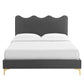 Current Performance Velvet Twin Platform Bed, MOD-6727 FredCo