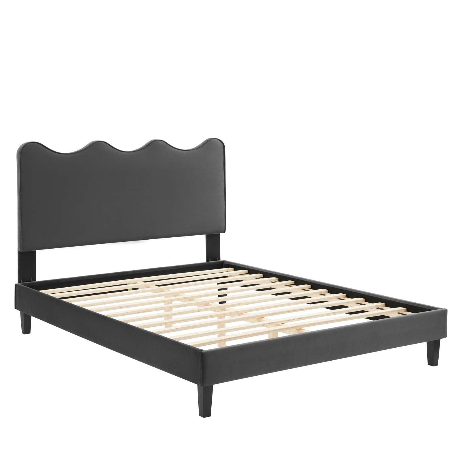 Current Performance Velvet Twin Platform Bed, MOD-6729 FredCo