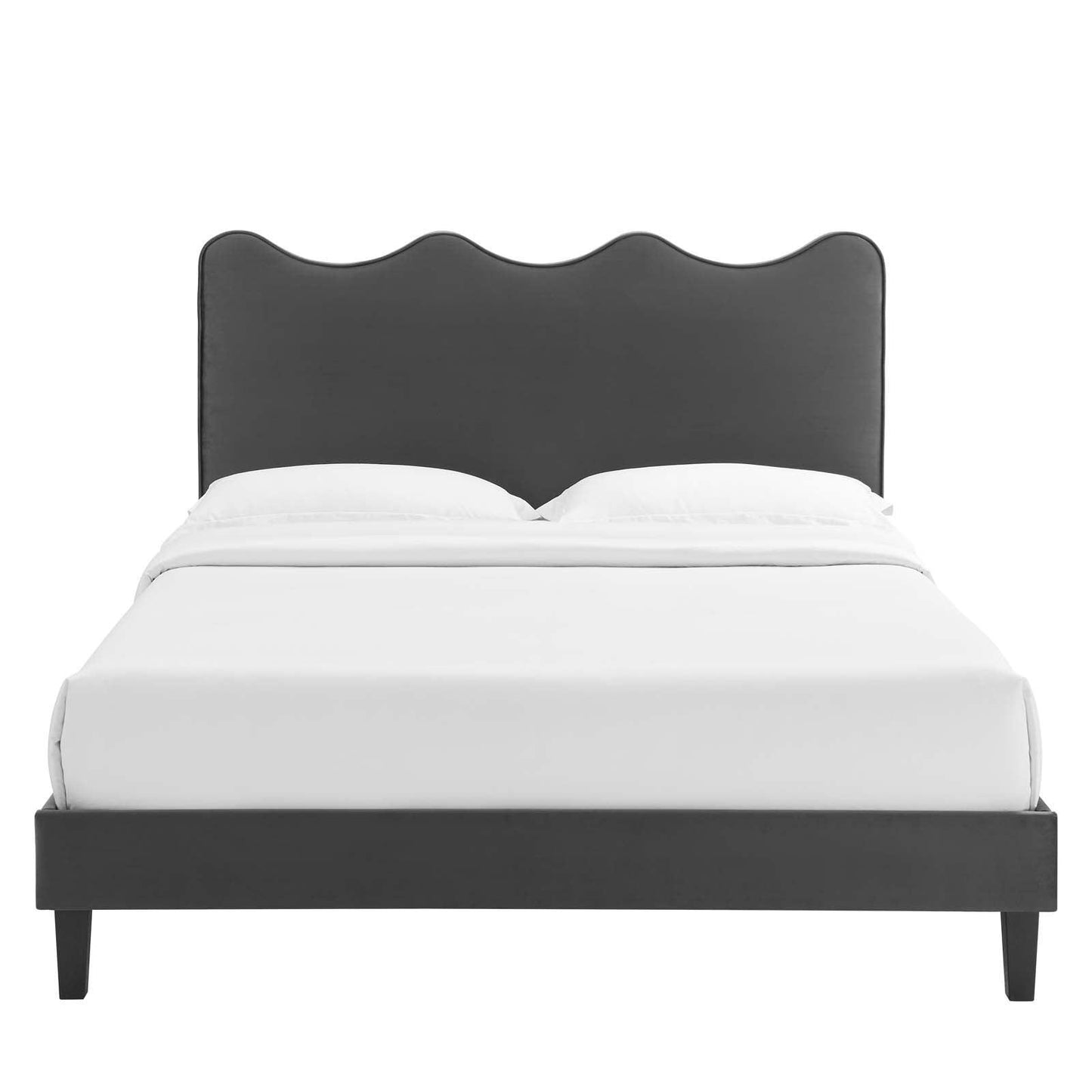 Current Performance Velvet Twin Platform Bed, MOD-6729 FredCo