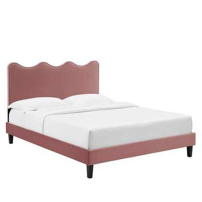 Current Performance Velvet Twin Platform Bed, MOD-6729 FredCo