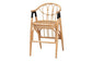 Cyntia Modern Bohemian Natural Brown Rattan Counter Stool FredCo