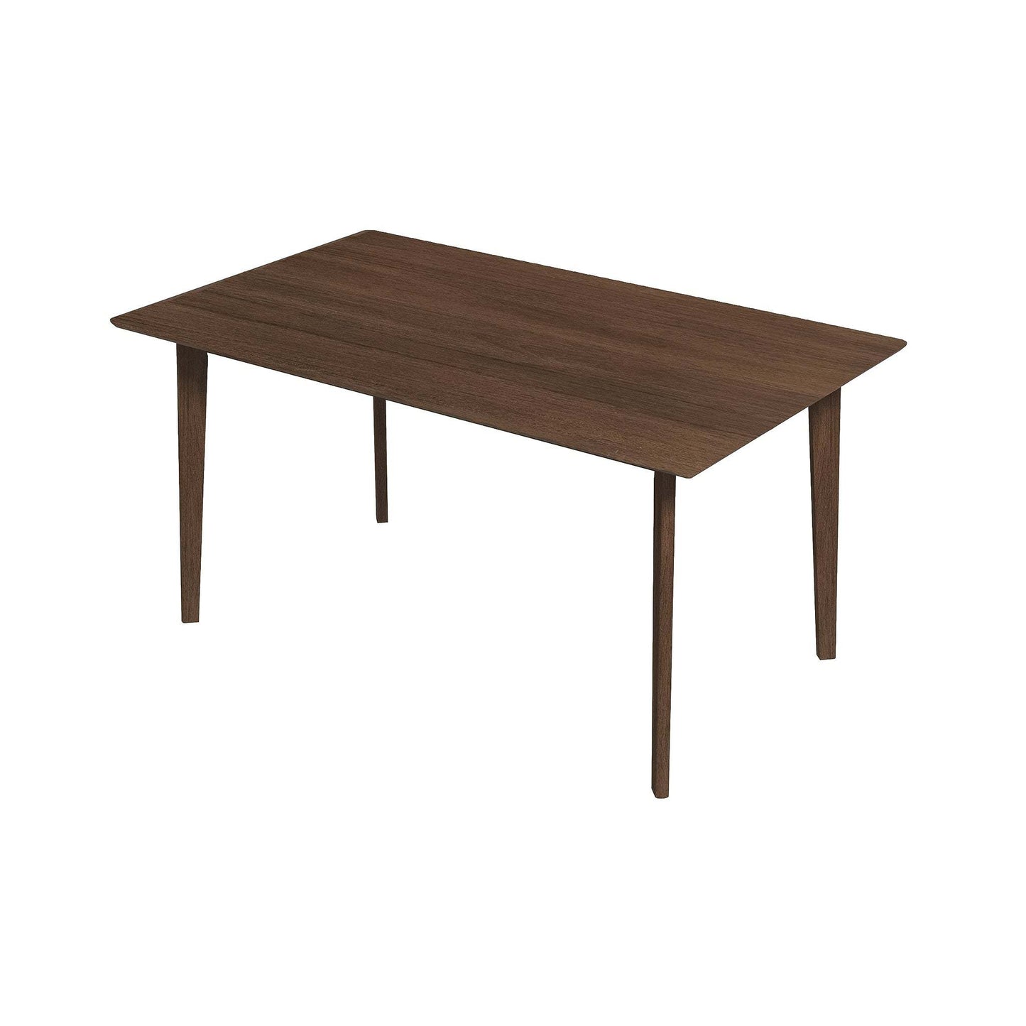 Modern rectangular wooden dining table with tapered legs from FredCo International furniture