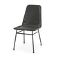 Aluminum and Rattan Chat Set, Outdoor Patio Set Includes Rattan Dining Chair Set of 2 and C-Shaped Side Table FredCo