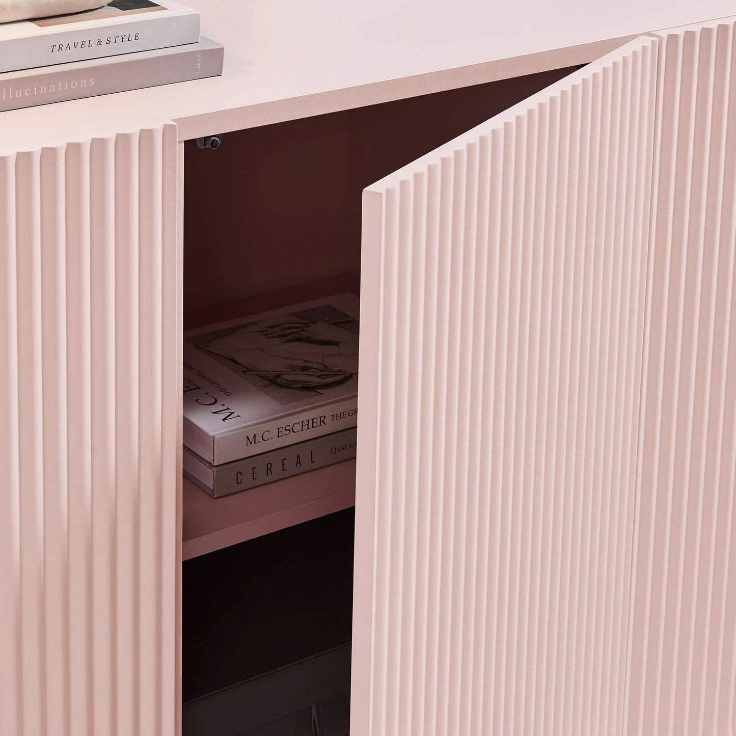 Dahlia Fluted and Scalloped Sideboard Storage Cabinet by Modway EEI-7241 FredCo