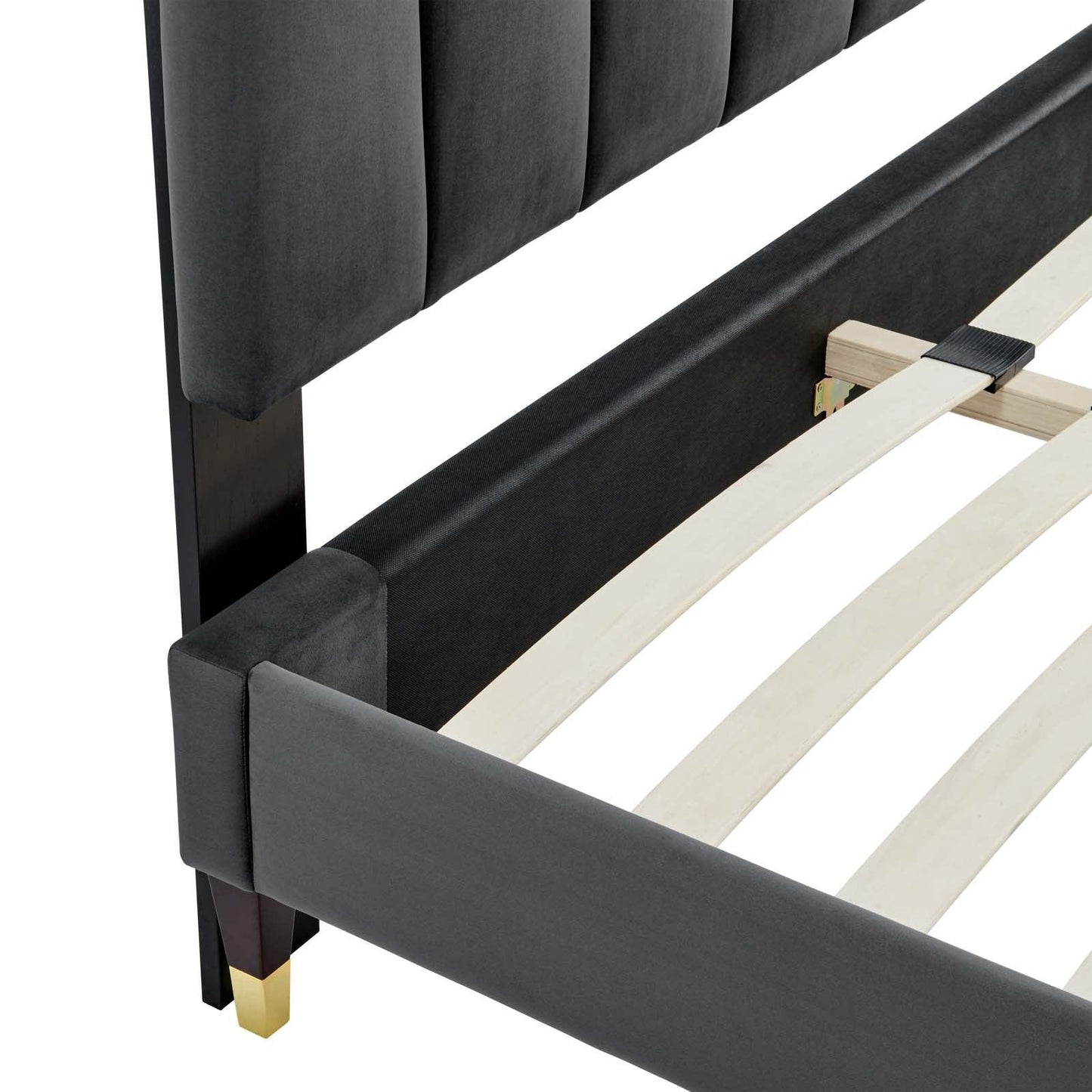Daisy Performance Velvet Queen Platform Bed, MOD-6288 FredCo