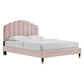 Daisy Performance Velvet Queen Platform Bed, MOD-6288 FredCo
