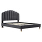 Daisy Performance Velvet Queen Platform Bed, MOD-6288 FredCo