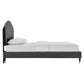 Daisy Performance Velvet Queen Platform Bed, MOD-6288 FredCo