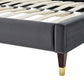 Daisy Performance Velvet Queen Platform Bed, MOD-6288 FredCo