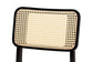 Dannon Mid-Century Modern Cream Fabric and Black Finished Wood 2-Piece Dining Chair Set FredCo