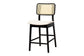 Dannon Mid-Century Modern Cream Fabric and Black Finished Wood 5-Piece Pub Set FredCo