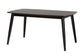 Dannon Mid-Century Modern Cream Fabric and Black Finished Wood 7-Piece Dining Set FredCo