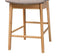 Dannon Mid-Century Modern Grey Fabric and Natural Oak Finished Wood 5-Piece Pub Set FredCo