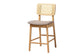 Dannon Mid-Century Modern Grey Fabric and Natural Oak Finished Wood 5-Piece Pub Set FredCo