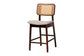 Dannon Mid-Century Modern Grey Fabric and Walnut Brown Finished Wood 5-Piece Pub Set FredCo