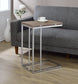 Danson Weathered Oak & Chrome Finish Accent Table FredCo
