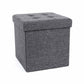 Dark Grey Folding Ottoman FredCo