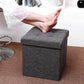 Dark Grey Folding Ottoman FredCo
