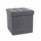 Dark Grey Folding Ottoman FredCo
