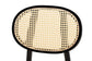 Darrion Mid-Century Modern Cream Fabric and Black Finished Wood 2-Piece Dining Chair Set FredCo