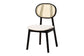 Darrion Mid-Century Modern Cream Fabric and Black Finished Wood 5-Piece Dining Set FredCo
