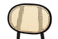 Darrion Mid-Century Modern Cream Fabric and Black Finished Wood 5-Piece Dining Set FredCo