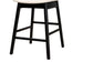 Darrion Mid-Century Modern Cream Fabric and Black Finished Wood 5-Piece Pub set FredCo