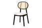 Darrion Mid-Century Modern Cream Fabric and Black Finished Wood 7-Piece Dining Set FredCo
