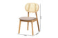 Darrion Mid-Century Modern Grey Fabric and Natural Oak Finished Wood 2-Piece Dining Chair Set FredCo