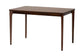 Darrion Mid-Century Modern Grey Fabric and Walnut Brown Finished Wood 5-Piece Dining Set FredCo