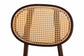 Darrion Mid-Century Modern Grey Fabric and Walnut Brown Finished Wood 5-Piece Dining Set FredCo