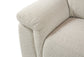 Dayana Beige Boucle Power Recliner Sectional Sofa for 5 People with Cupholder Console & Adjustable Headrest FredCo