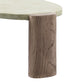 Dayana Off White & Oak Finished Leg Coffee Table FredCo