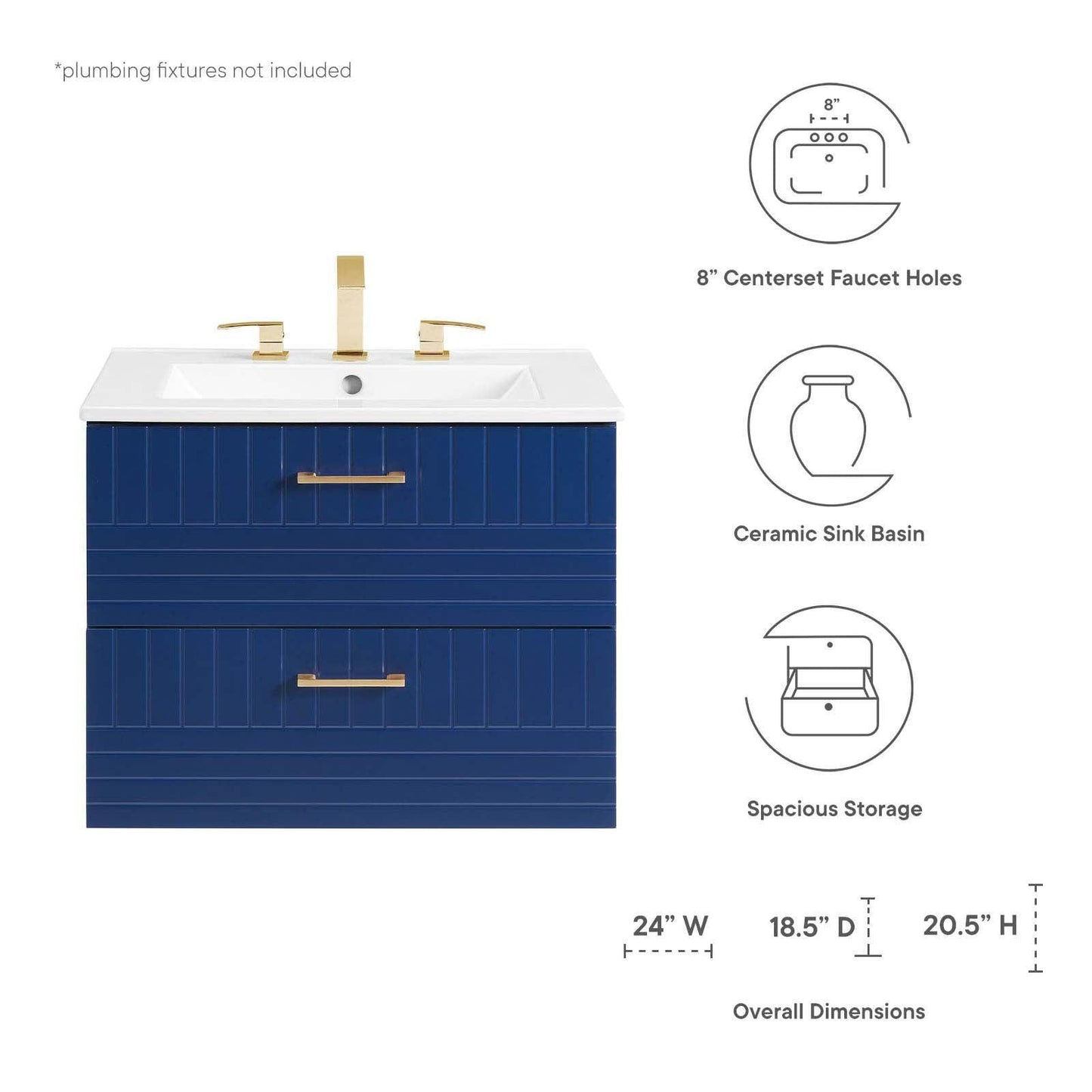 Daybreak 24" Bathroom Vanity, EEI-5818 FredCo