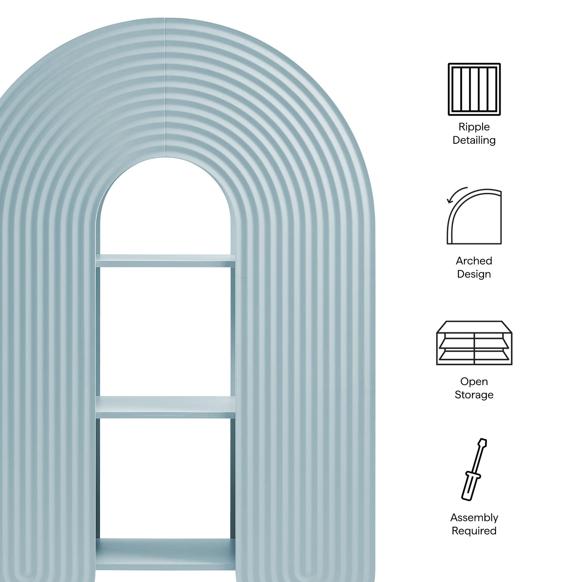 Daydream 58" Arched Bookshelf by Modway EEI-7390 FredCo